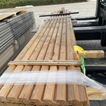 Ca. 16x Rhombus gevelprofiel, 37x57mm, lengte 400cm